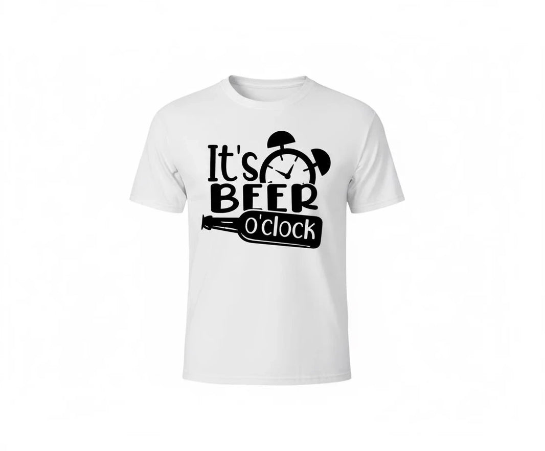 Shirt Funny Drink Lover Tee themed It's Beer O'Clock Graphic T-Shirt