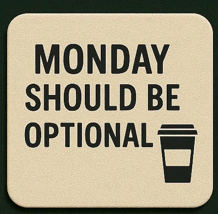 Customer favorite Personalised Fabric Coffee Coaster featuring Funny Quote Gift Desk Accessory
