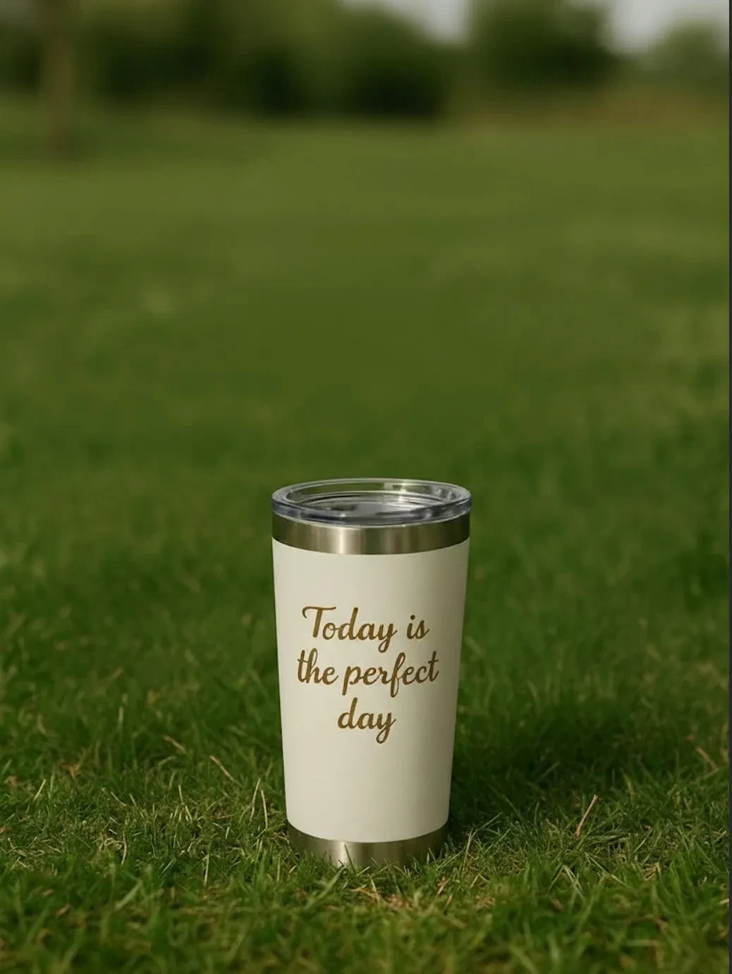 Main view of Personalised Insulated Coffee Tumbler featuring Custom Stainless Steel Travel Mug 20oz