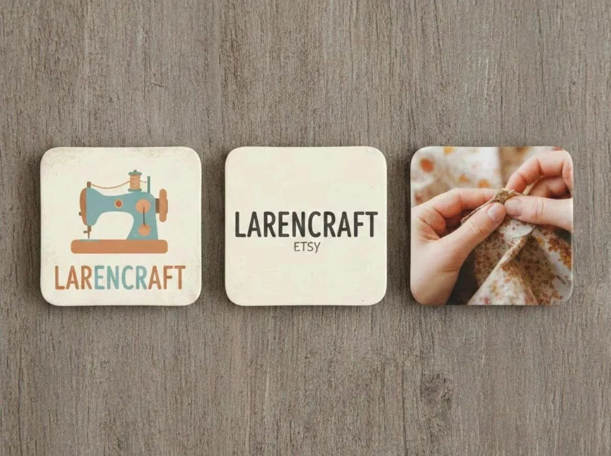 Personalised photo magnets, a gift for Grandad and Nan