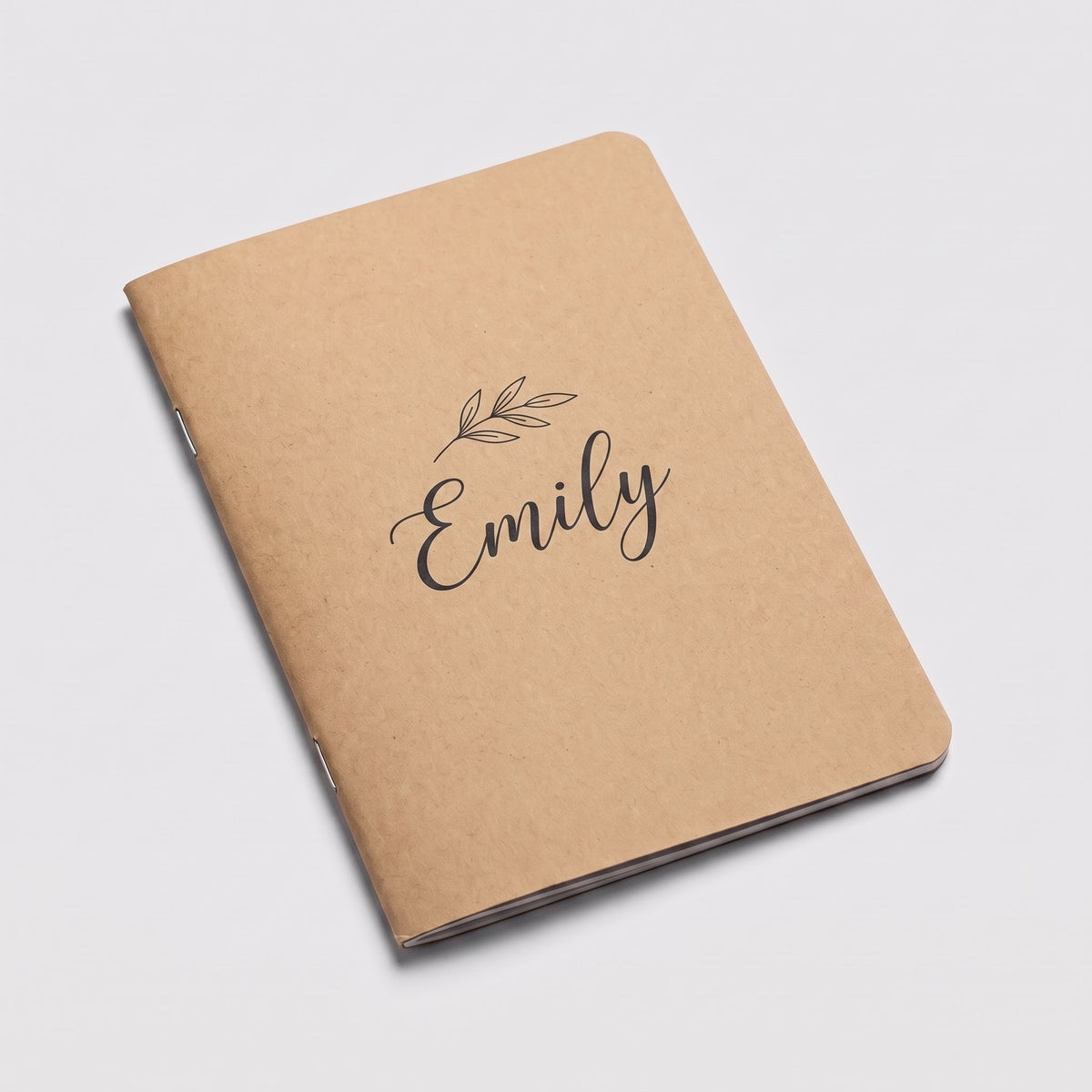 Personalised kraft notebook, a thank-you gift for a godparent or childminder