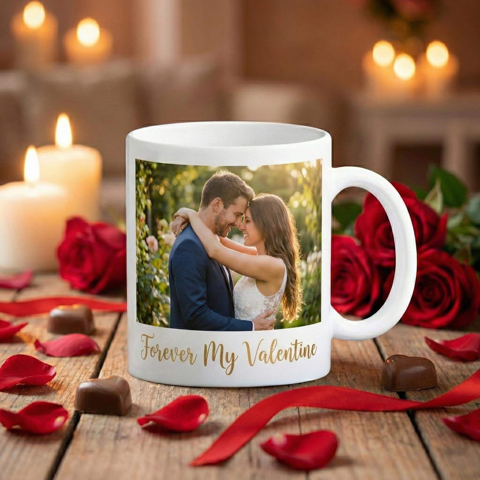 Personalised photo mug with a family photo — a keepsake gift for Mum