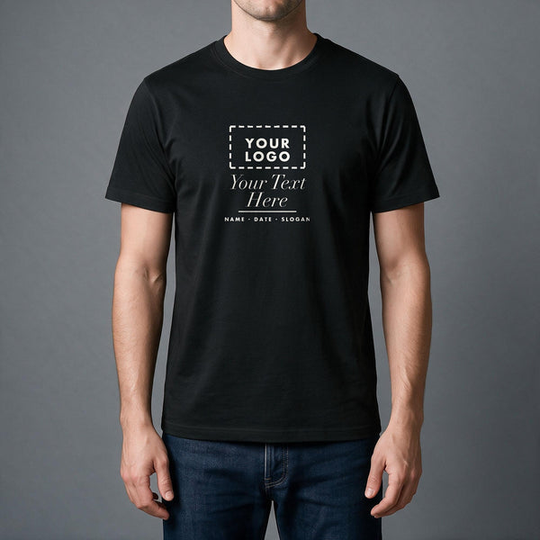 Personalised T-Shirt With Logo or Text: Sizing Chart, Print Area, File Tips