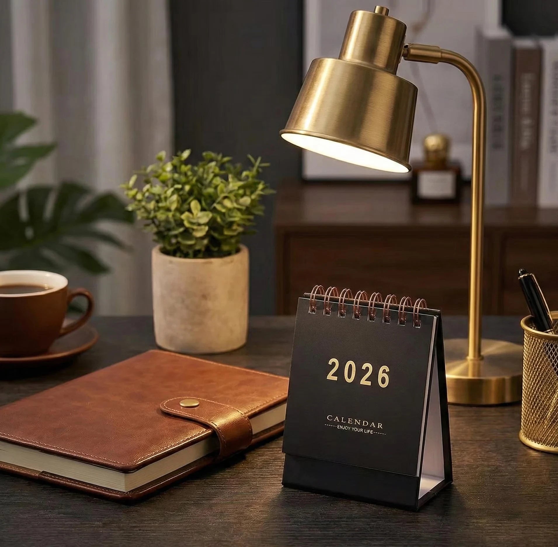 2026 Mini Desk Calendar - Personalized and Handmade