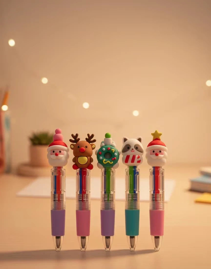 Christmas Pen Set of 5 - Personalized and Handmade