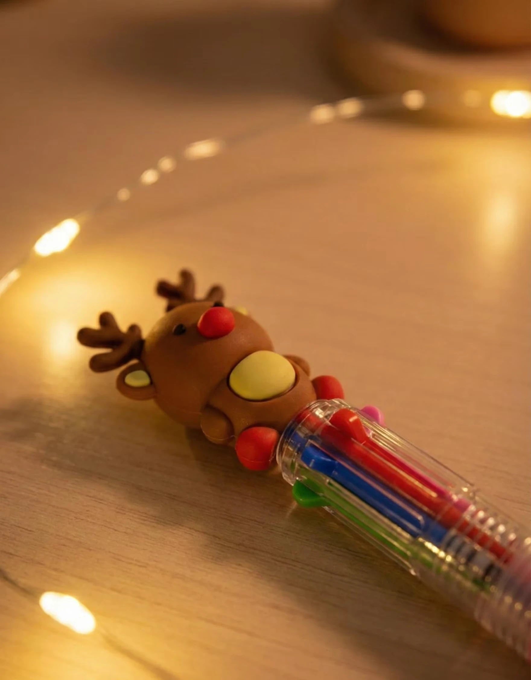 Customer favorite Christmas Pen Set of 5 featuring Multi Color 4 in 1 Mini Ballpoint Pens