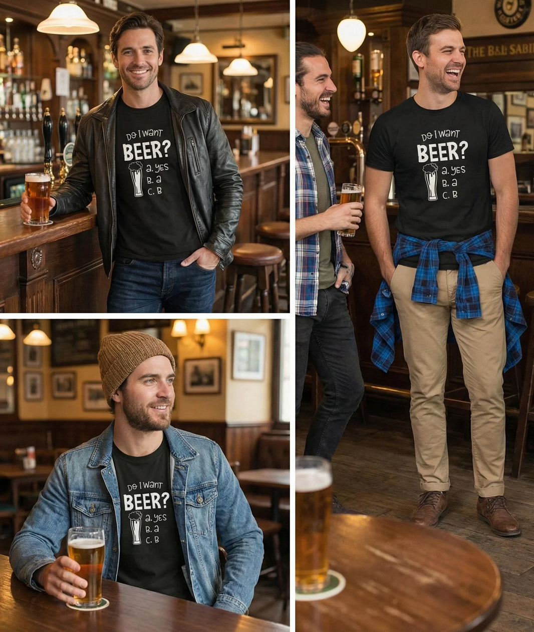 Funny Beer T with Shirt Men Humorous Drinking Gift Craft Beer Tee UK Handmade Cotton in use