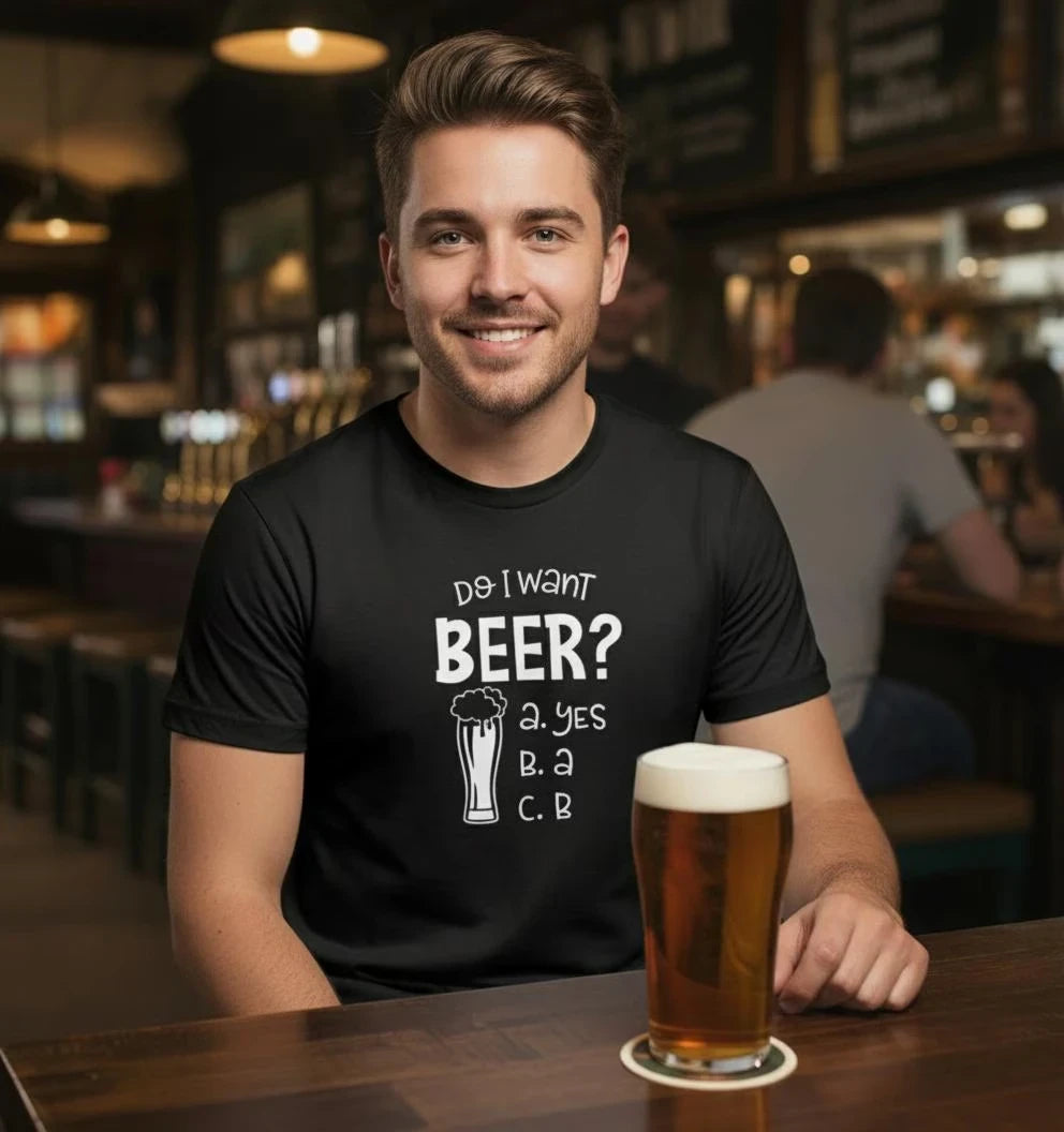 Customer favorite Funny Beer Tshirt featuring Shirt Men Humorous Drinking Gift Craft Beer Tee UK Handmade Cotton