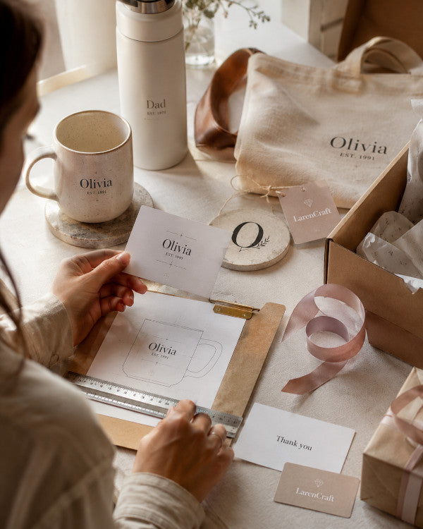 Personalised, printed and packed with care.