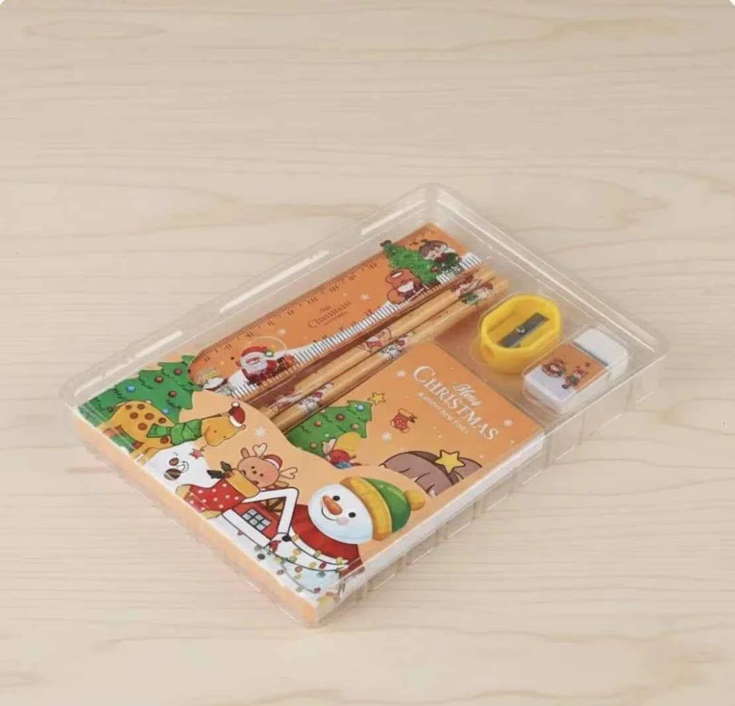 Kids Christmas Stationery Gift Box | Cute Stocking Filler & School Set | 4 Festive Themes