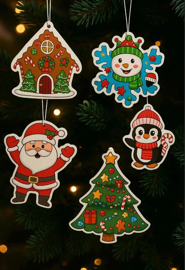 Main view of Personalise Your Own Christmas Ornament Craft Kit featuring Festive Kids' Activity & Family Fun!