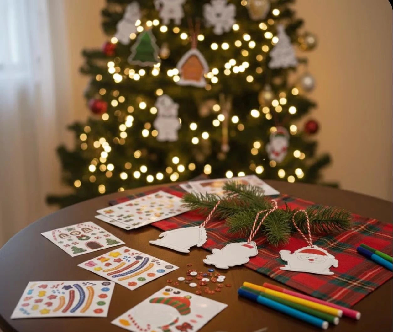 Zoomed in view of Personalise Your Own Christmas Ornament Craft Kit