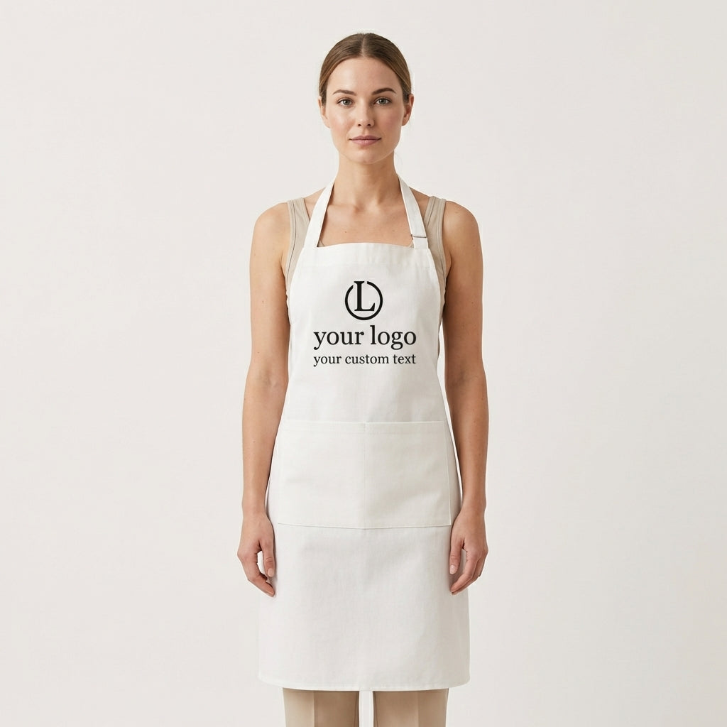 Personalised Professional Apron | Custom Printed Kitchen Apron for Men & Women | BBQ, Baking & Barista Gift - Laren Craft