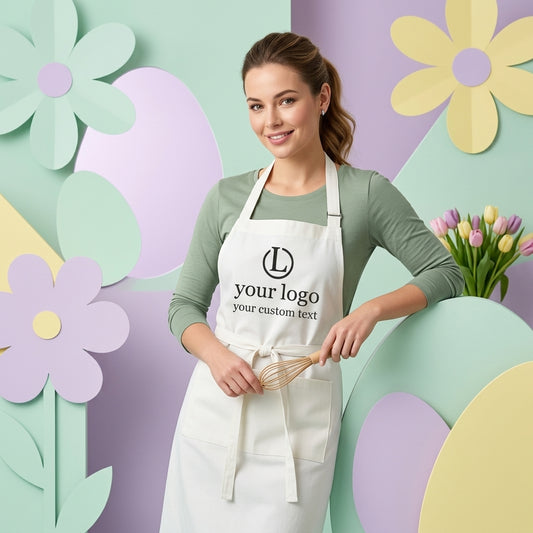 Personalised Professional Apron | Custom Printed Kitchen Apron for Men & Women | BBQ, Baking & Barista Gift - Laren Craft