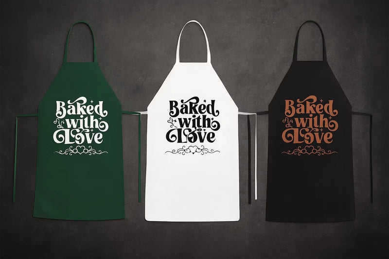 Personalized Printed Kitchen Apron for Women & Men   Any Text themed Personalised Apron