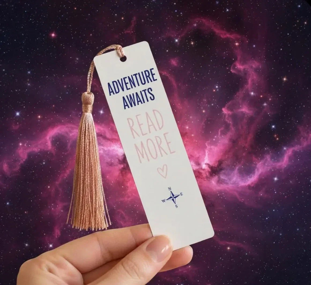 Personalised bookmark with quote and tassel, teacher thank you gift UK