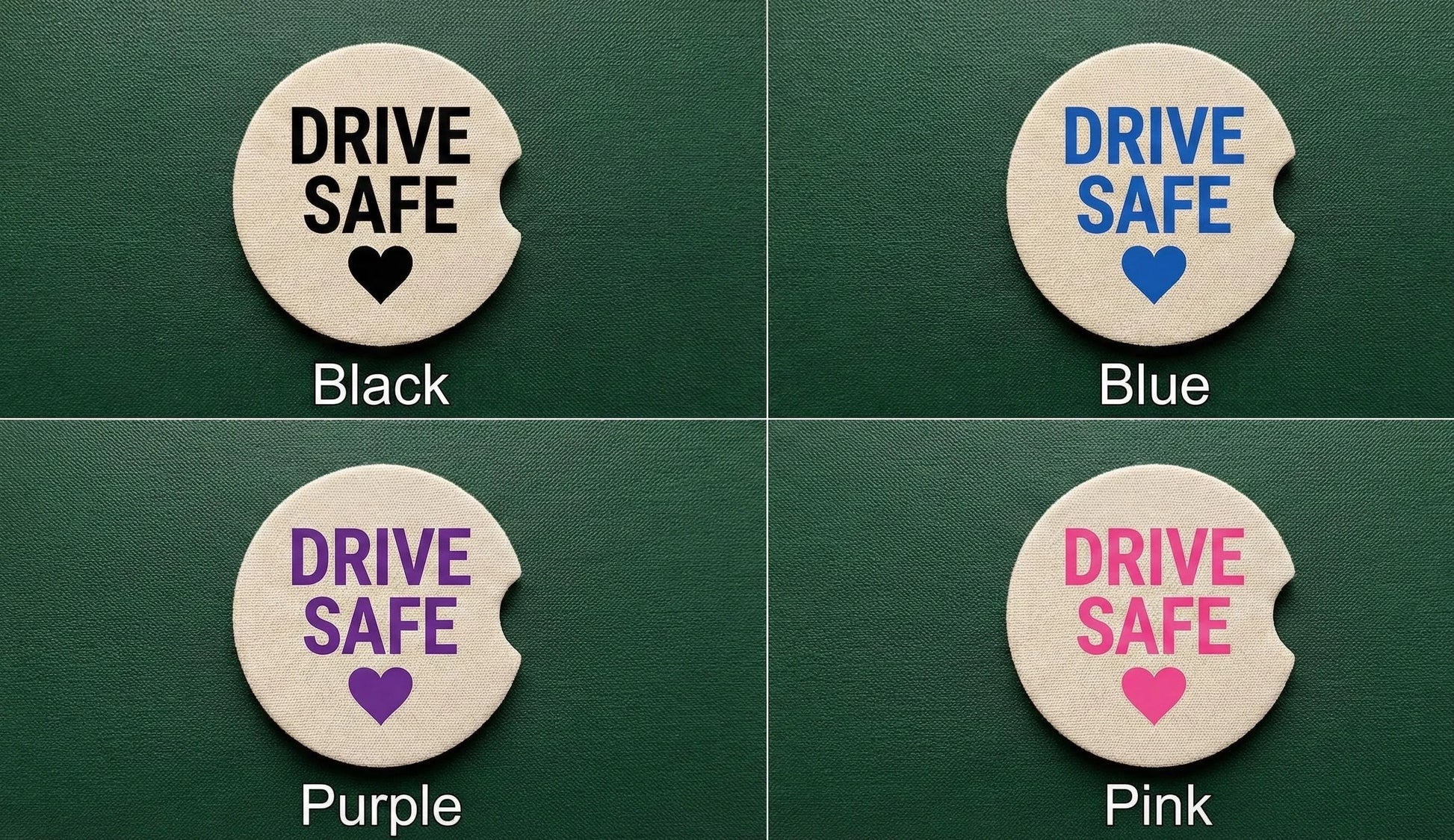 Zoomed in view of Personalised Car Coaster