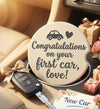 Absorbent Cup Holder Insert  New Driver Gift themed Personalised Car Coaster