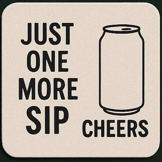 Unique Personalised Fabric Coffee Coaster gift idea