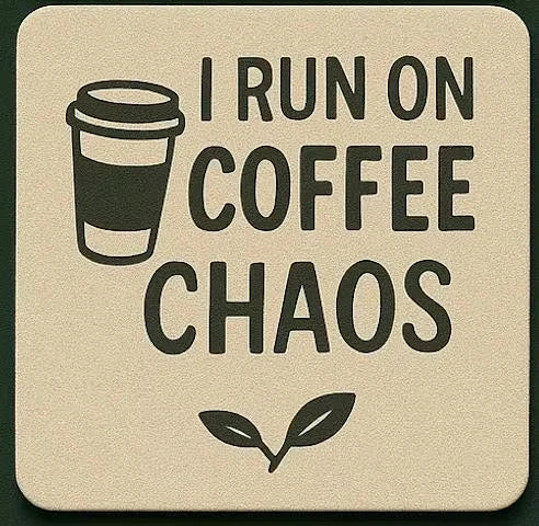 Unique Personalised Fabric Coffee Coaster gift idea