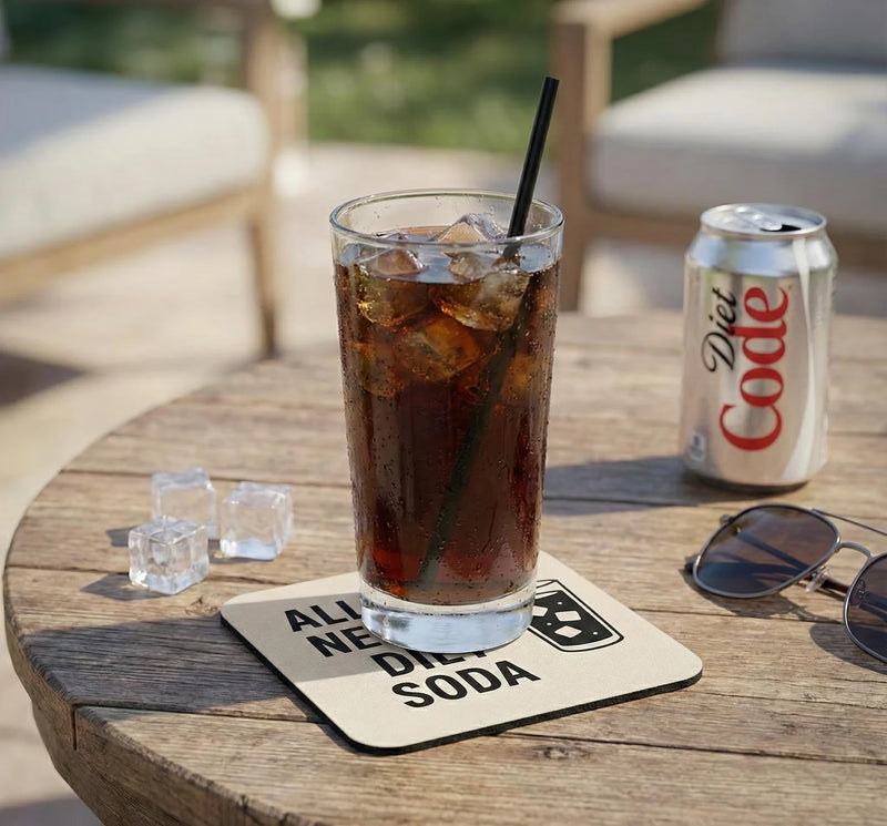 Personalised Fabric Coffee Coaster - Personalized and Handmade