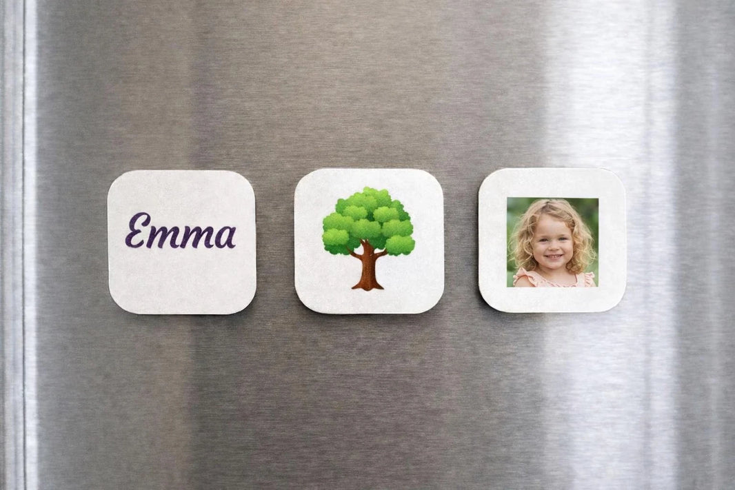 Unique Personalised Fridge Magnets Set of 3 Custom Name Photo Gift gift idea