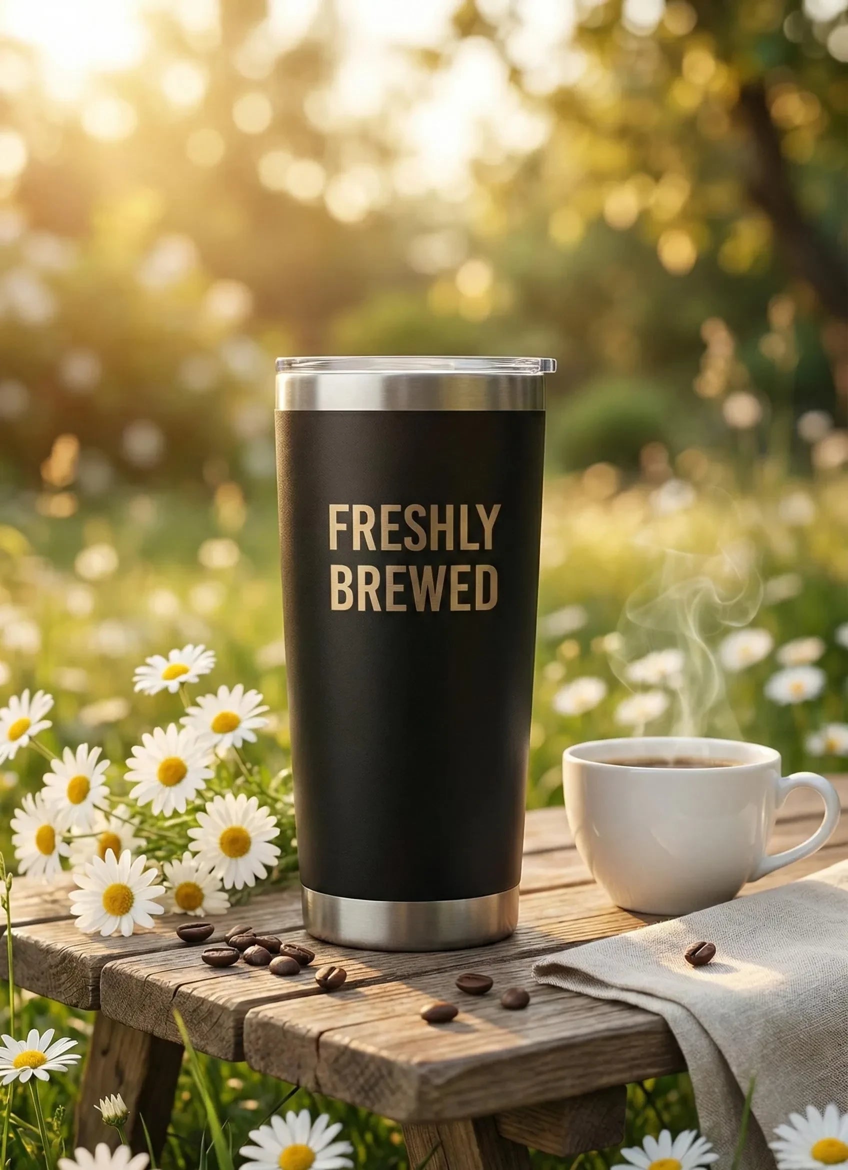 Custom Stainless Steel Travel Mug  20oz themed Personalised Insulated Coffee Tumbler