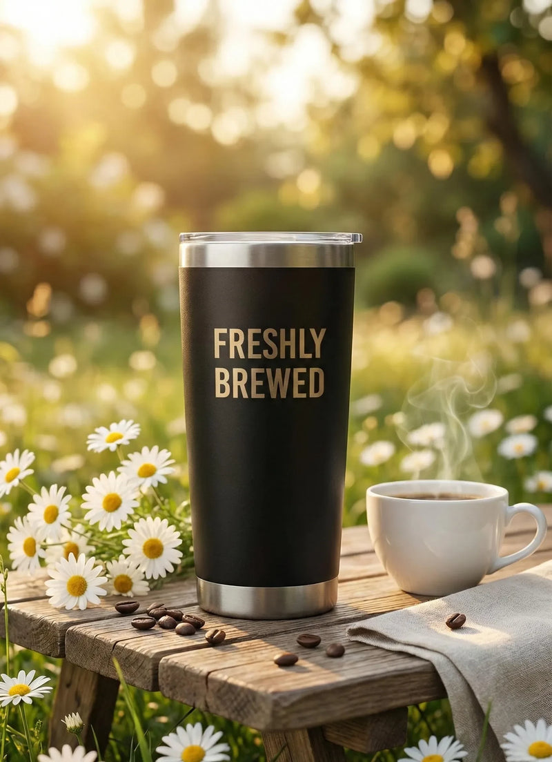 Custom Stainless Steel Travel Mug  20oz themed Personalised Insulated Coffee Tumbler
