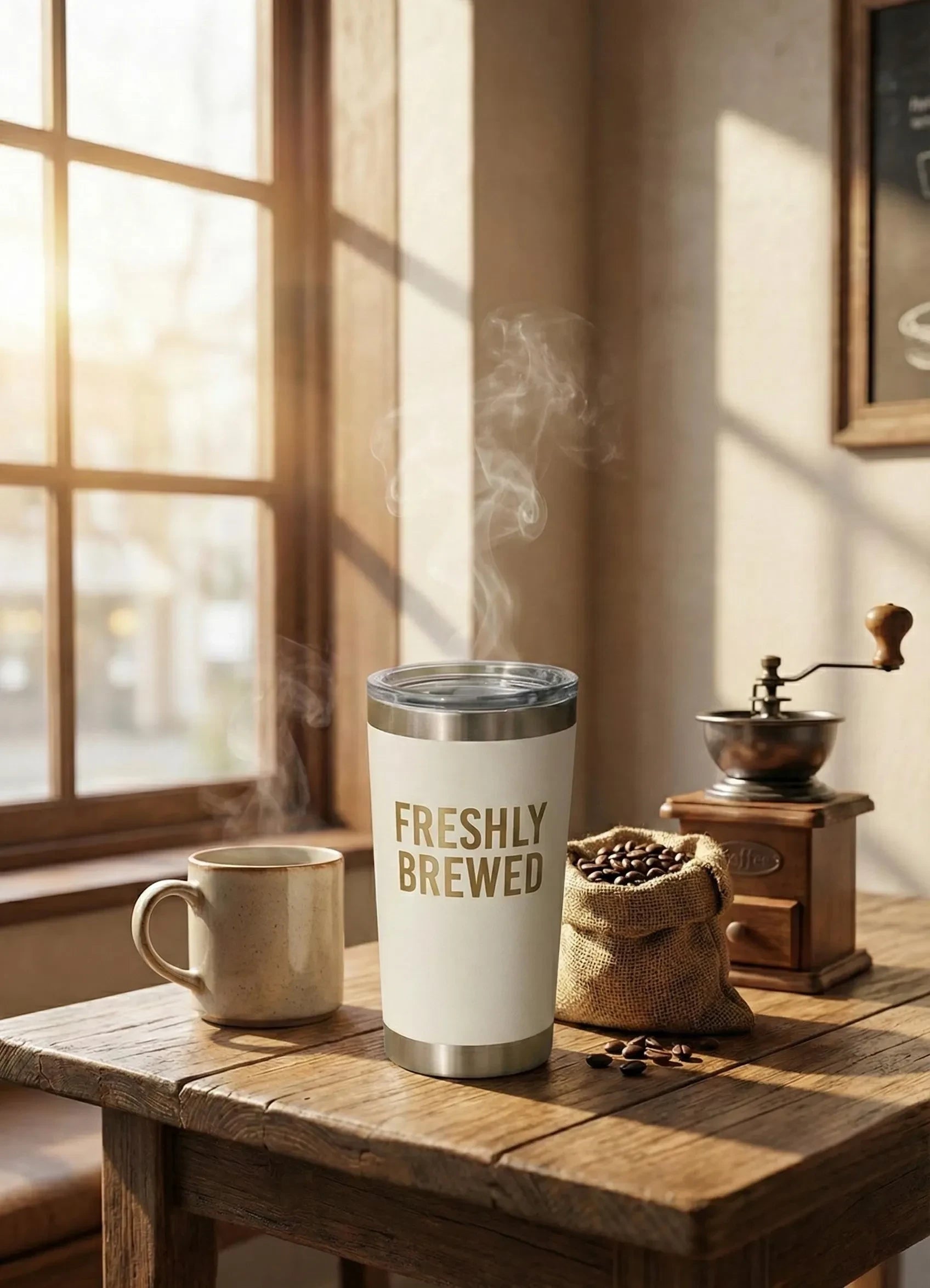 Custom Personalised Insulated Coffee Tumbler by LarenCraft