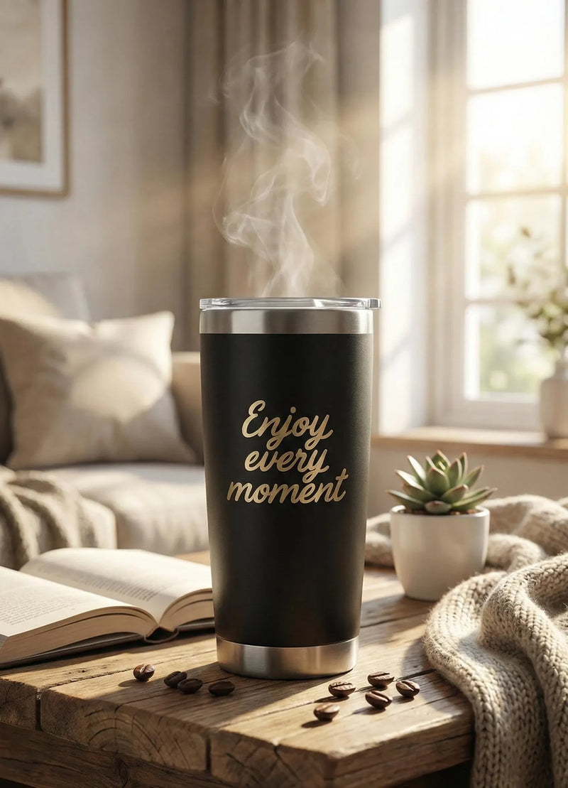 Custom Stainless Steel Travel Mug  20oz themed Personalised Insulated Coffee Tumbler