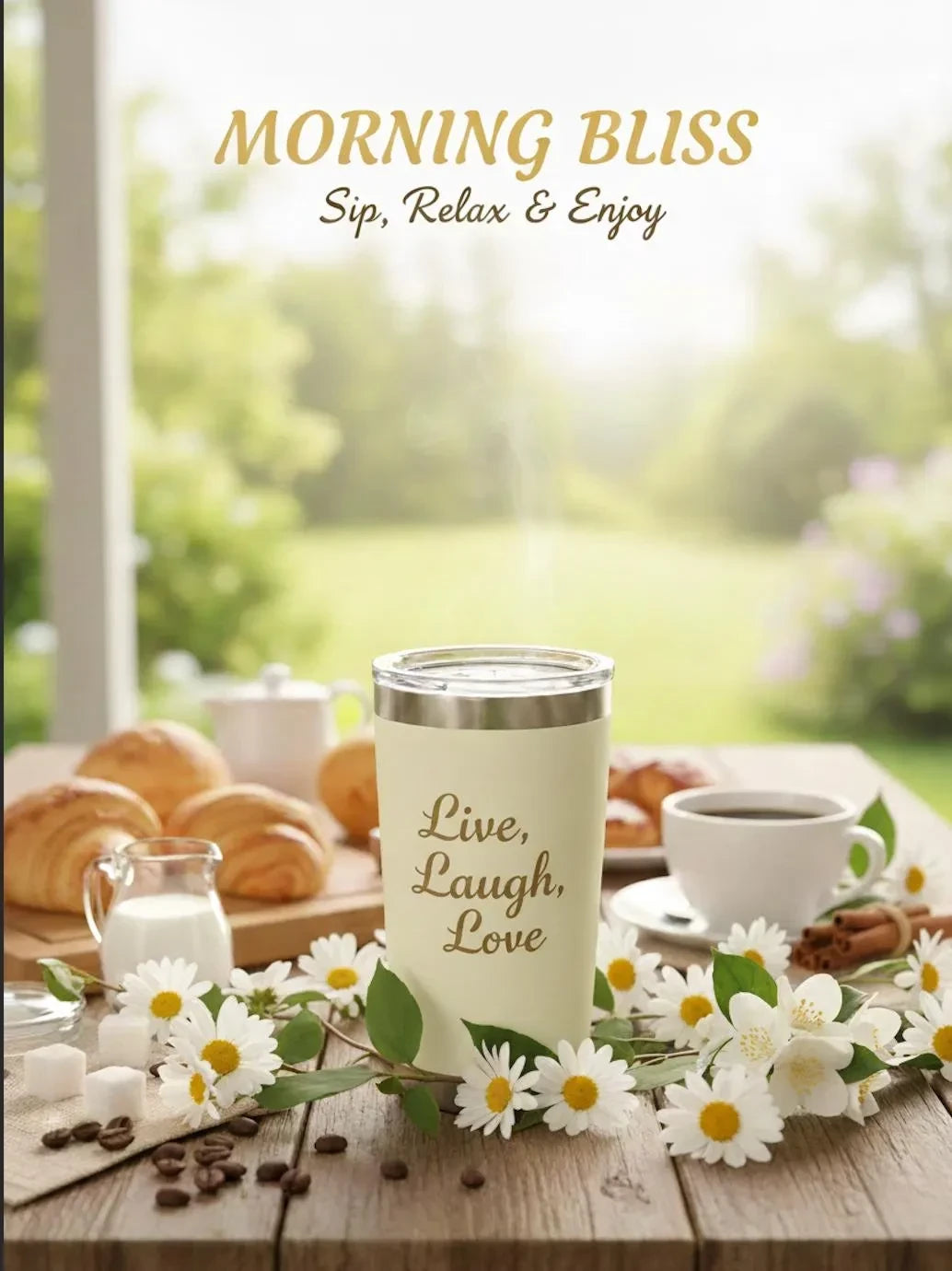 Custom Personalised Insulated Coffee Tumbler by LarenCraft