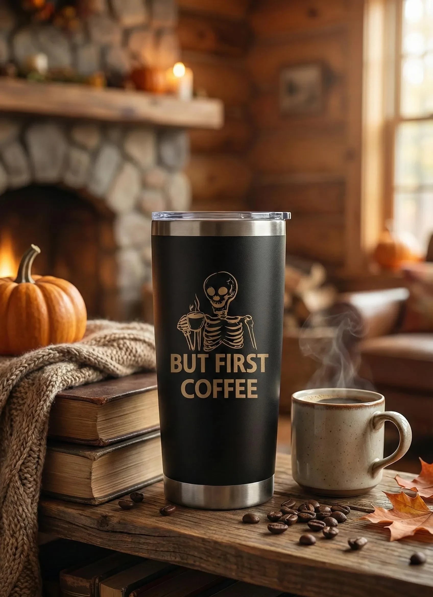 Zoomed in view of Personalised Insulated Coffee Tumbler