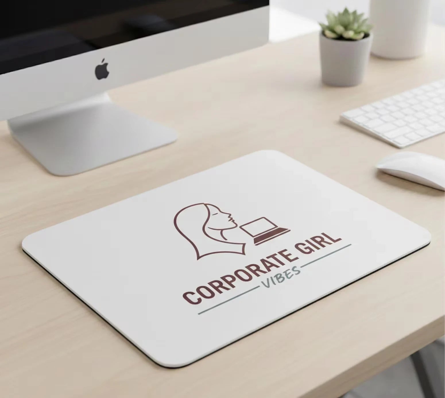 Non Slip Rubber Base Mousepad  Personalized Gift themed Personalised Mouse Pad Custom Photo Name Desk Mat