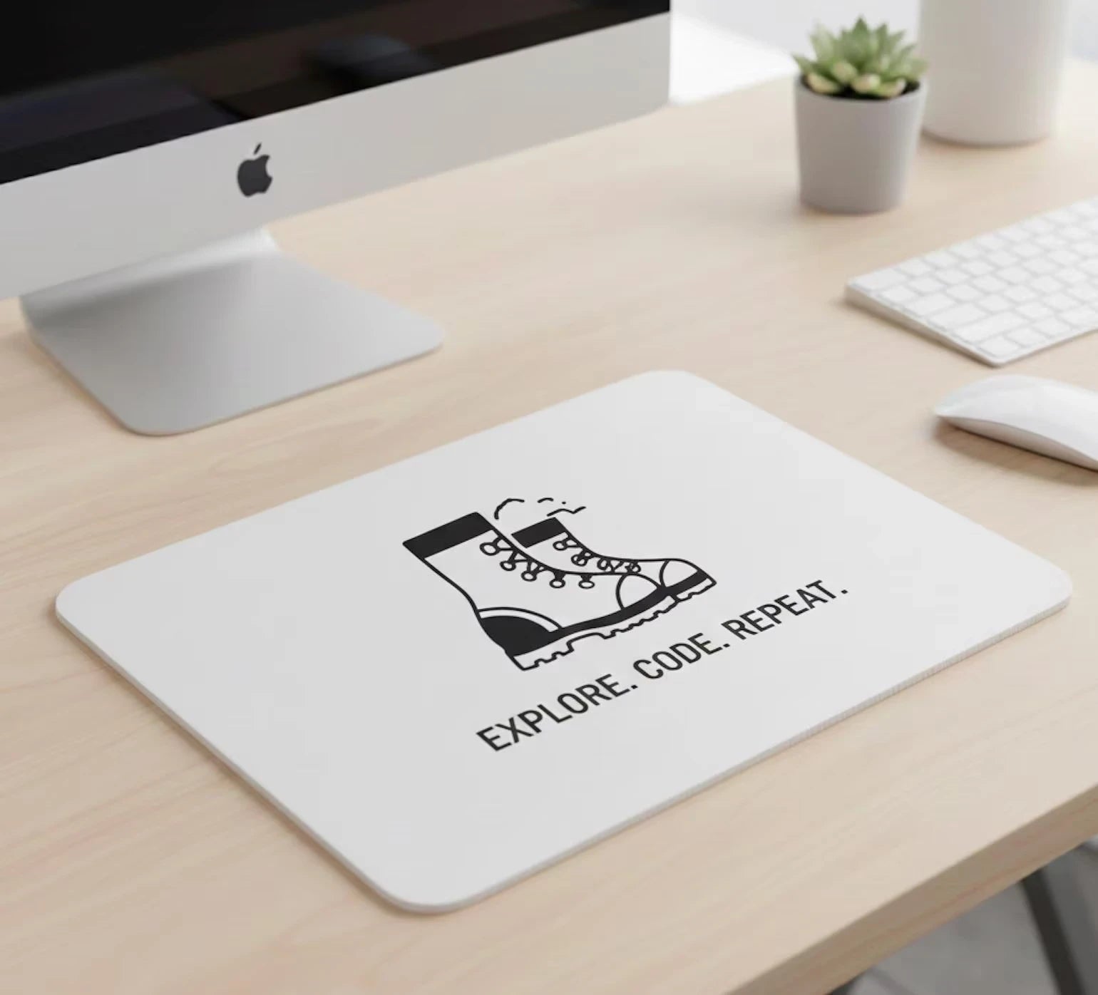 Personalised Mouse Pad Custom Photo Name Desk Mat - Personalized and Handmade