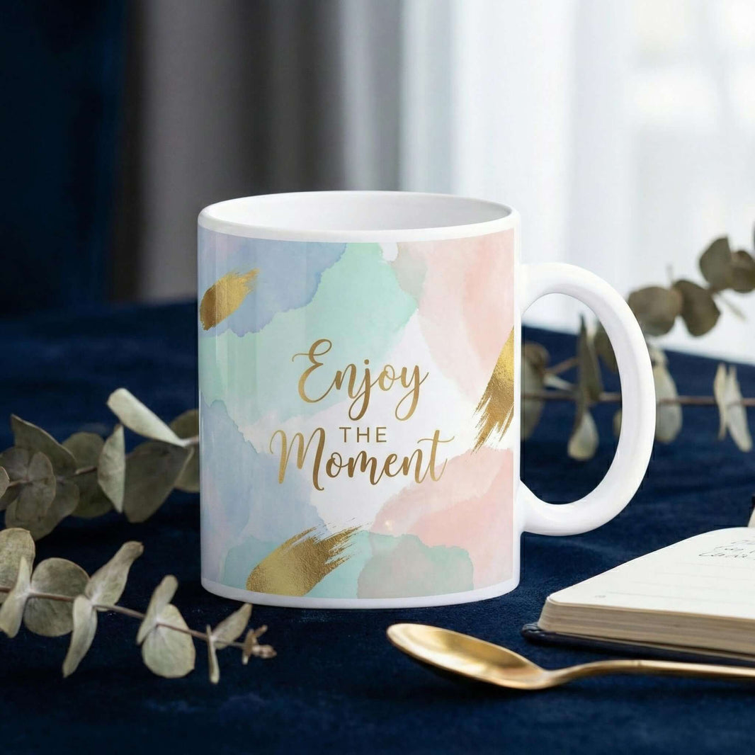 Personalised mug UK London style, custom coffee cup gift for her office lifestyle