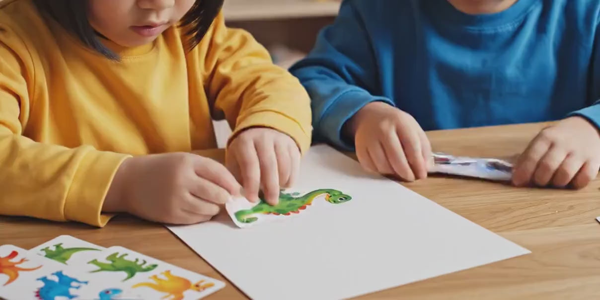 DIY Personalise Your Own Christmas Ornament Craft Kit | Kids' Festive Sticker Activity | Set of 6