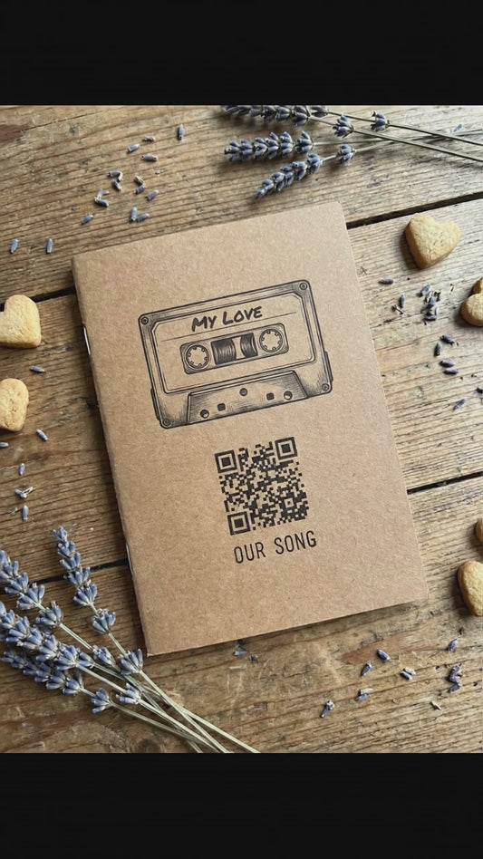 Personalised Minimalist Slim Kraft Notebook – 44 Pages