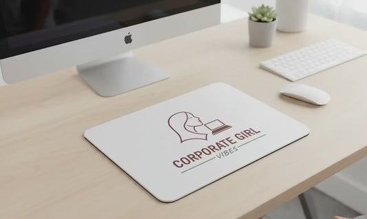 Personalised Mouse Pad with Custom Photo or Name | Non-Slip Rubber Base Desk Mat | Unique Home Office Decor Gift