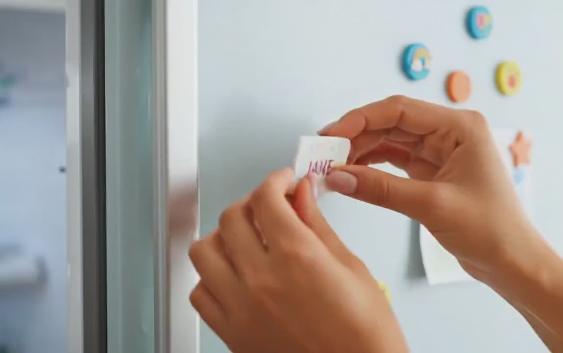 Personalised Fridge Magnets Set of 3 | Custom Photo & Name Magnet Gift | Bespoke 5x5cm Kitchen Decor