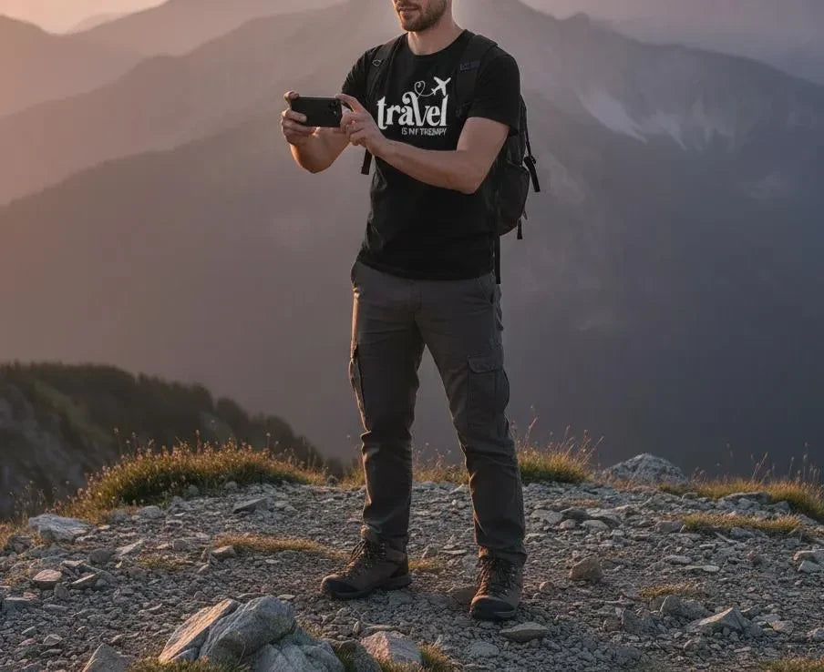 Unique Travel Is My Therapy Shirt Men's Wanderlust Tee Airplane Gift gift idea